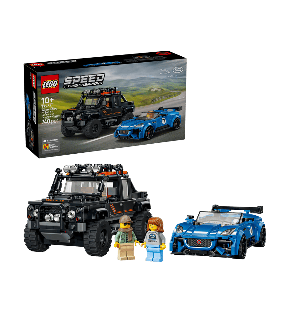 LEGO Speed Champions 77264 Jaguar Project 7 & Land Rover Defender