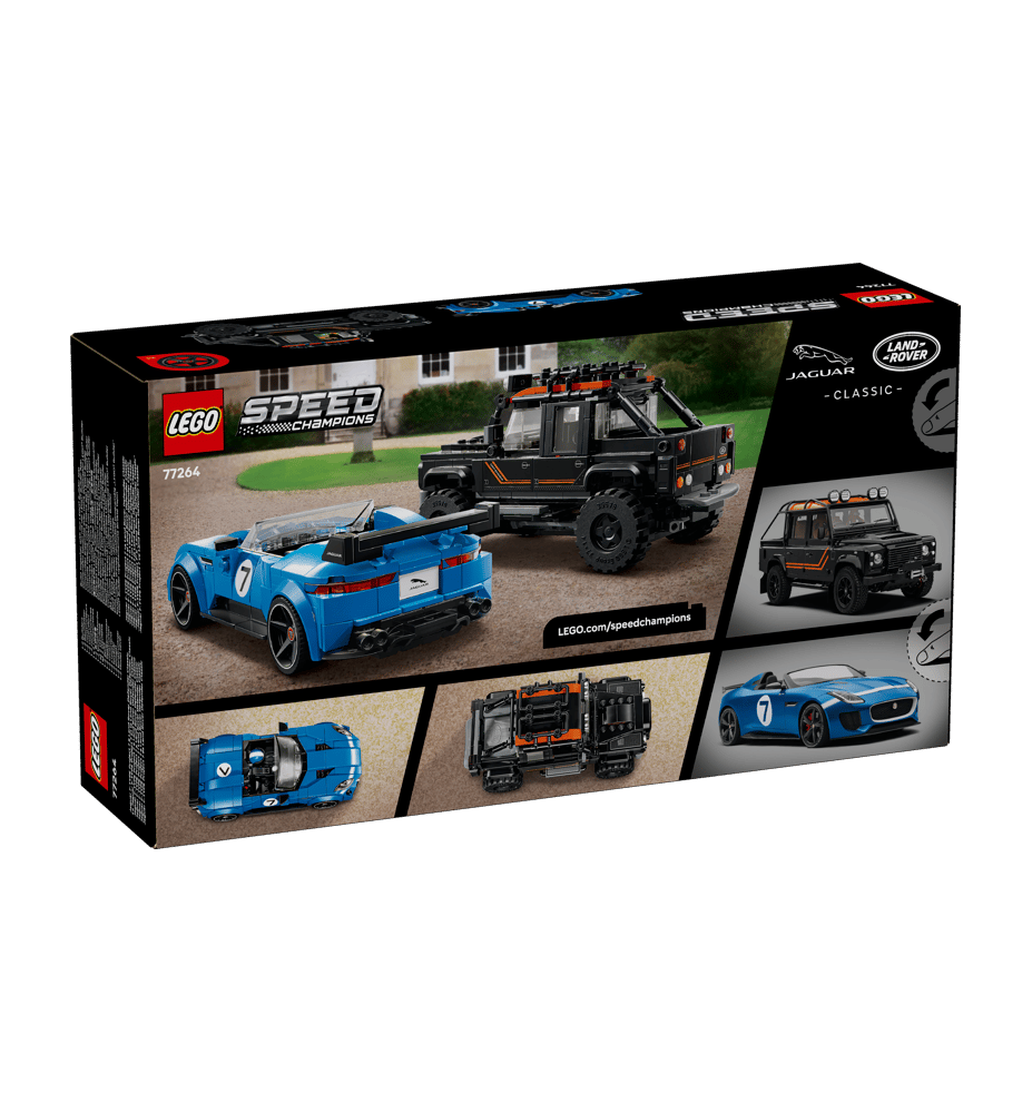 LEGO Speed Champions 77264 Jaguar Project 7 & Land Rover Defender