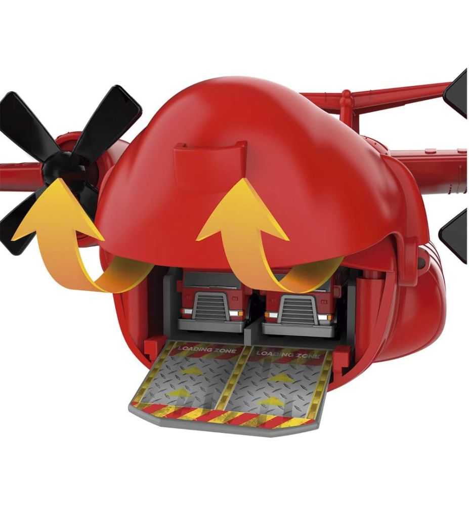 Micro Machines Fire Rescue Cargo Plane + 1 Exclusive Vehicle
