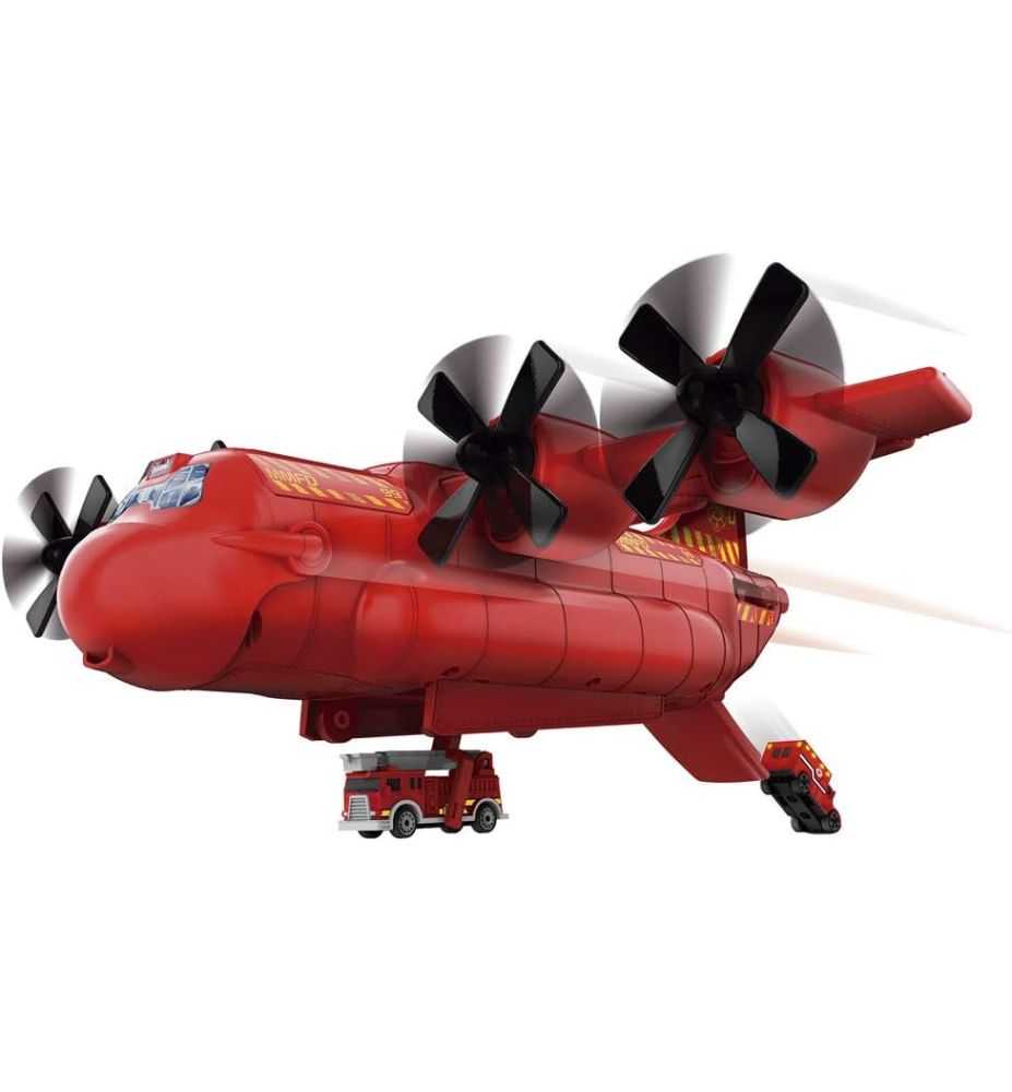 Micro Machines Fire Rescue Cargo Plane + 1 Exclusive Vehicle