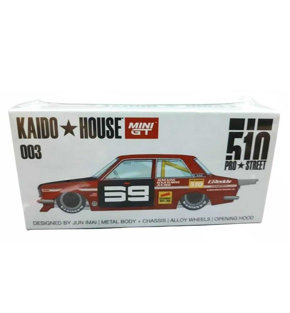 Mini GT Kaido House Datsun 510 Pro Street SK510 Red #003 1:64
