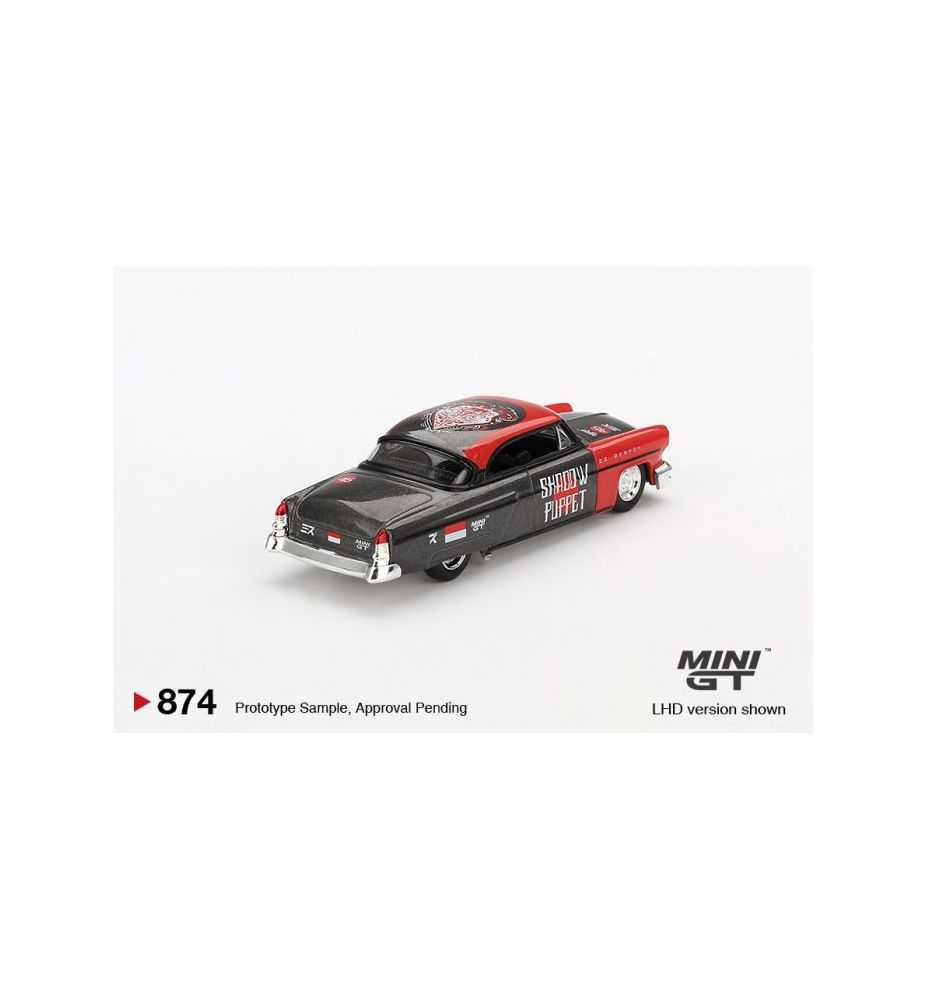 Mini GT 1954 Lincoln Capri Hot Rod Shadow Puppet Black/Red 1:64
