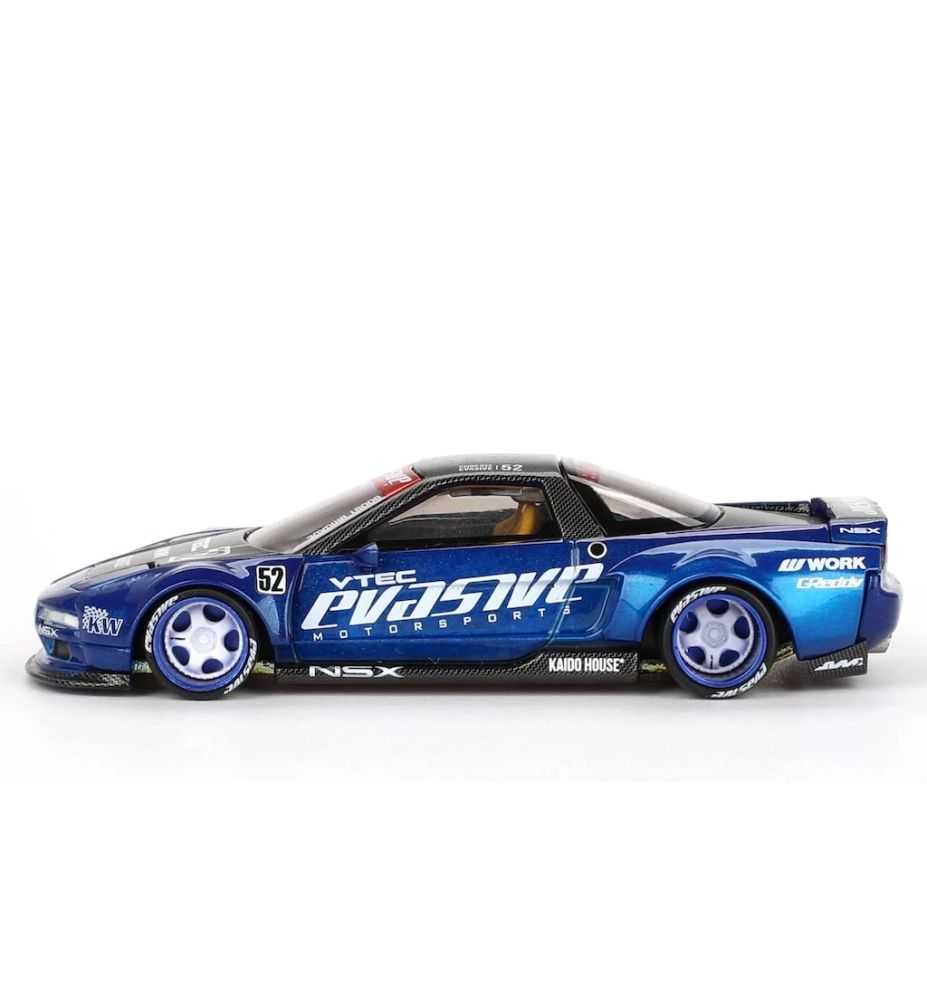 Mini GT 1990 Honda NSX Evasive V2 Blue 1:64