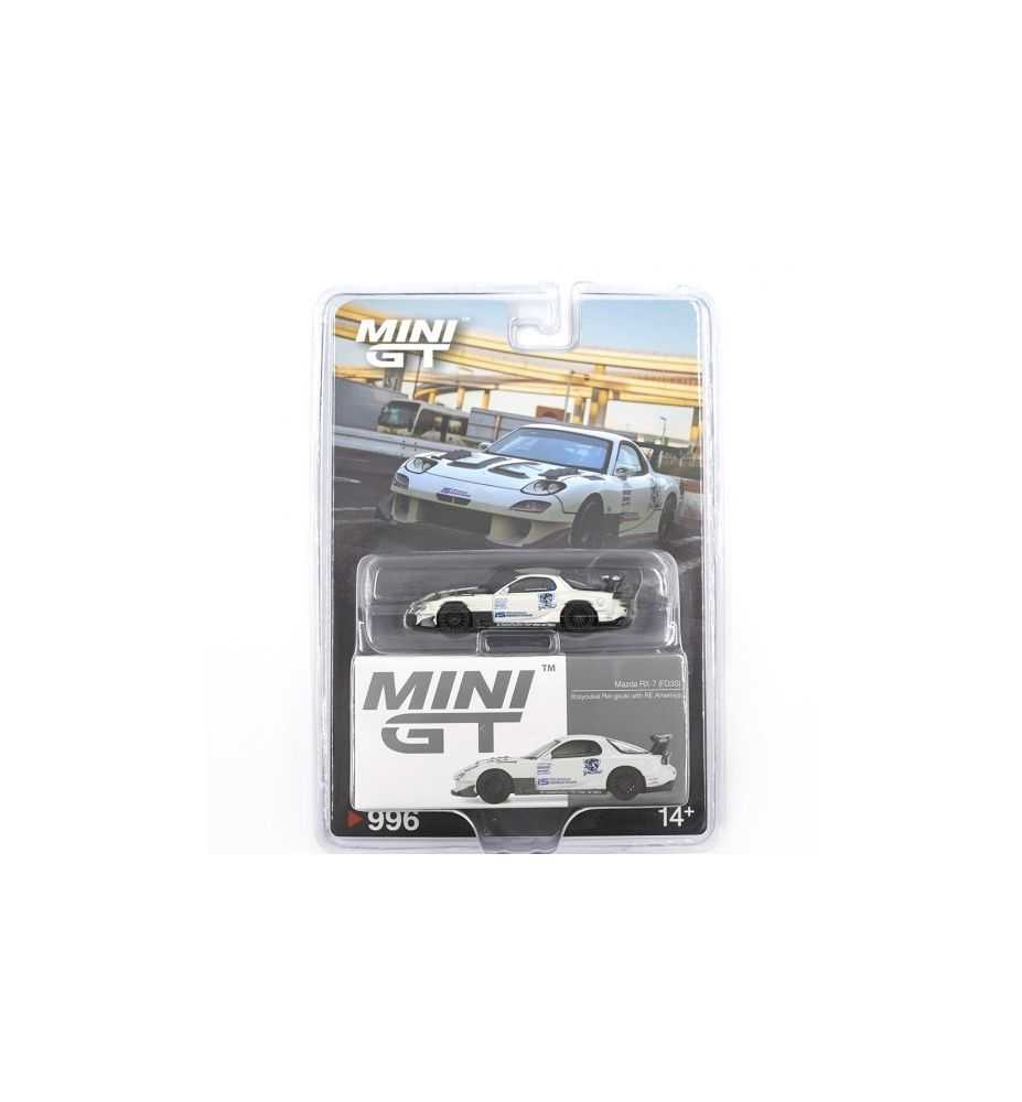 Mini GT 2004 Mazda RX-7 (FD3S) Itosyoukai Rei-Gouki with RE Amemiya White/Blue 1:64