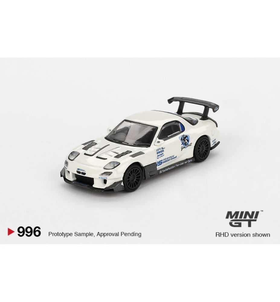 Mini GT 2004 Mazda RX-7 (FD3S) Itosyoukai Rei-Gouki with RE Amemiya White/Blue 1:64