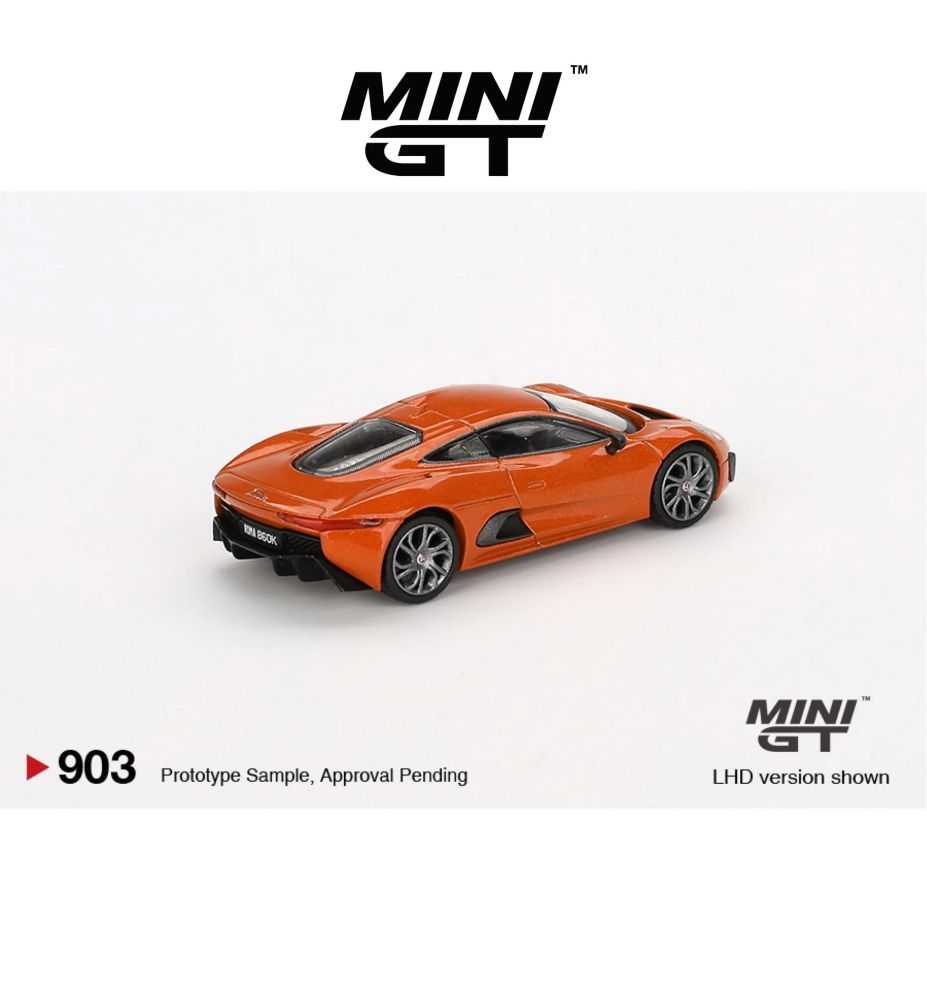 Mini GT 2015 Jaguar C-X75 Spectre Orange 1:64 (UK Version)