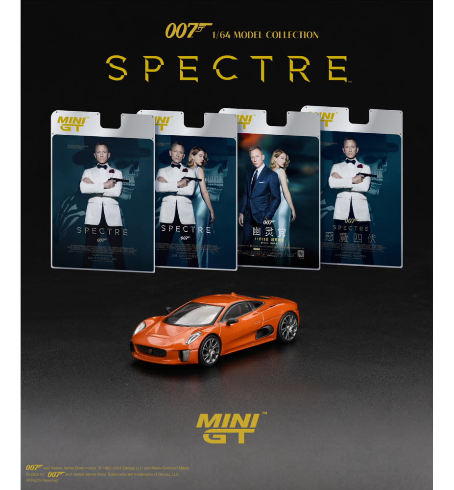 Mini GT 2015 Jaguar C-X75 Spectre Orange 1:64 (UK Version)