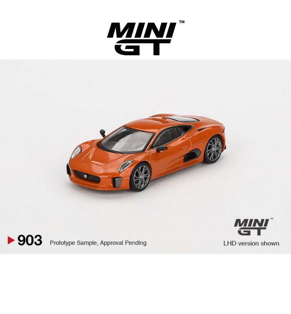 Mini GT 2015 Jaguar C-X75 Spectre Orange 1:64 (UK Version)
