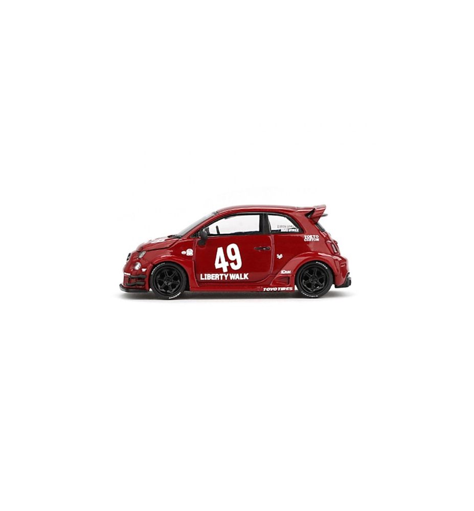 Mini GT 2024 Fiat Abarth 595 LB-Works x Abas Works Red 1:64