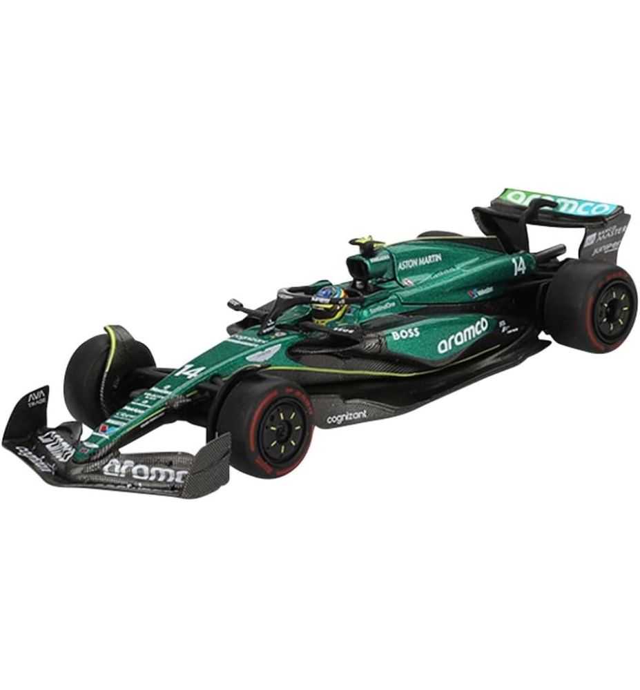 Mini GT Aston Martin AMR24 #14 Fernando Alonso Bahrain GP 2024 1:64