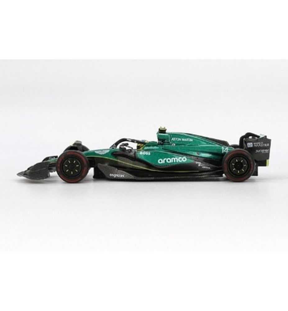 Mini GT Aston Martin AMR24 #14 Fernando Alonso Bahrain GP 2024 1:64