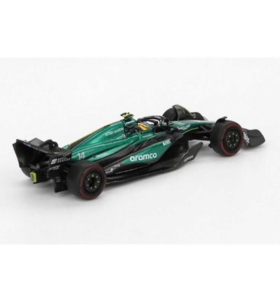 Mini GT Aston Martin AMR24 #14 Fernando Alonso Bahrain GP 2024 1:64