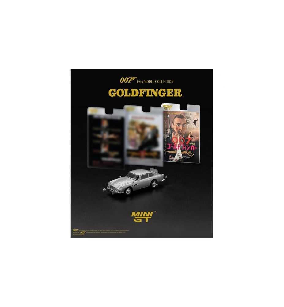 Mini GT Aston Martin DB5 Goldfinger 007 Japanese Blister 1:64