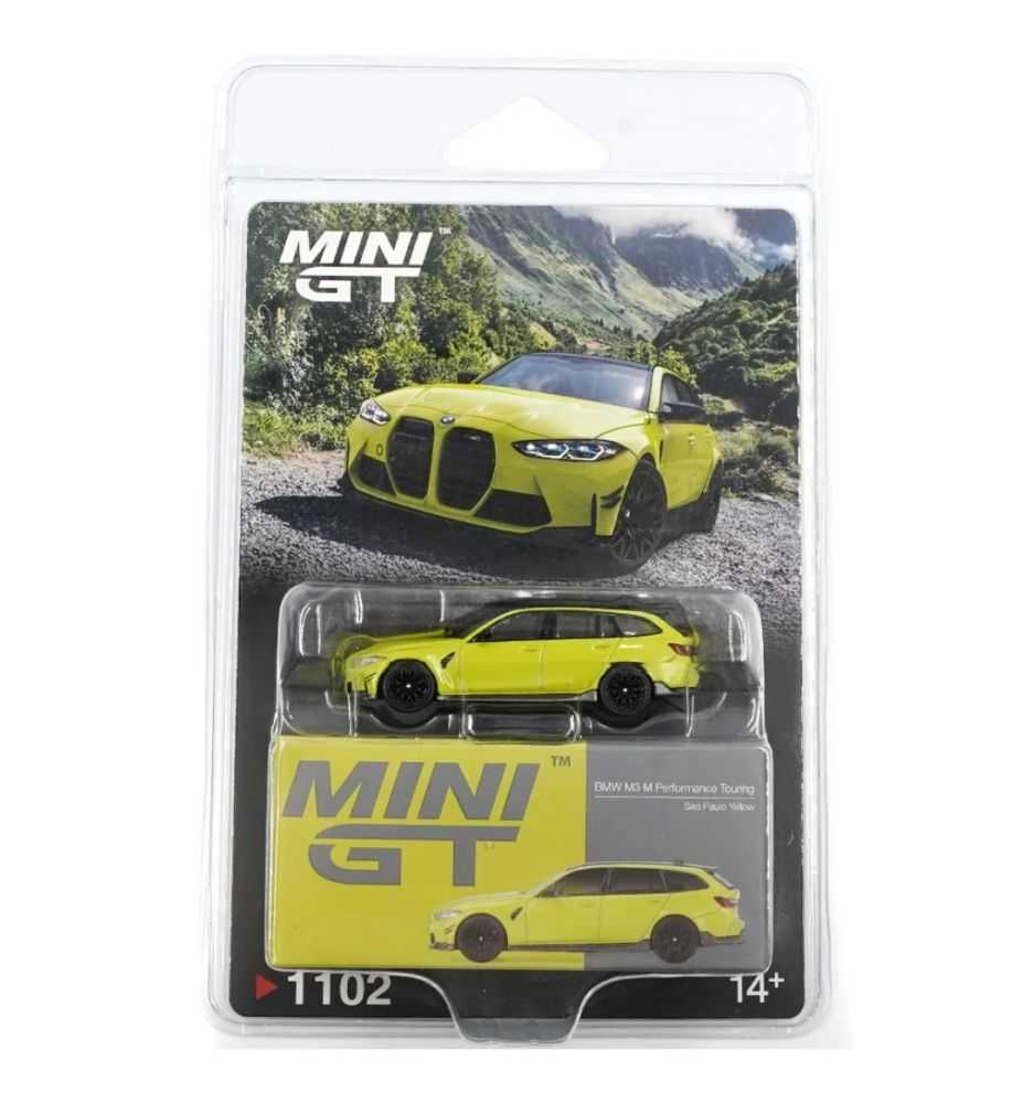 Mini GT BMW M3 M Performance Touring Sao Paulo Yellow Blister 1:64