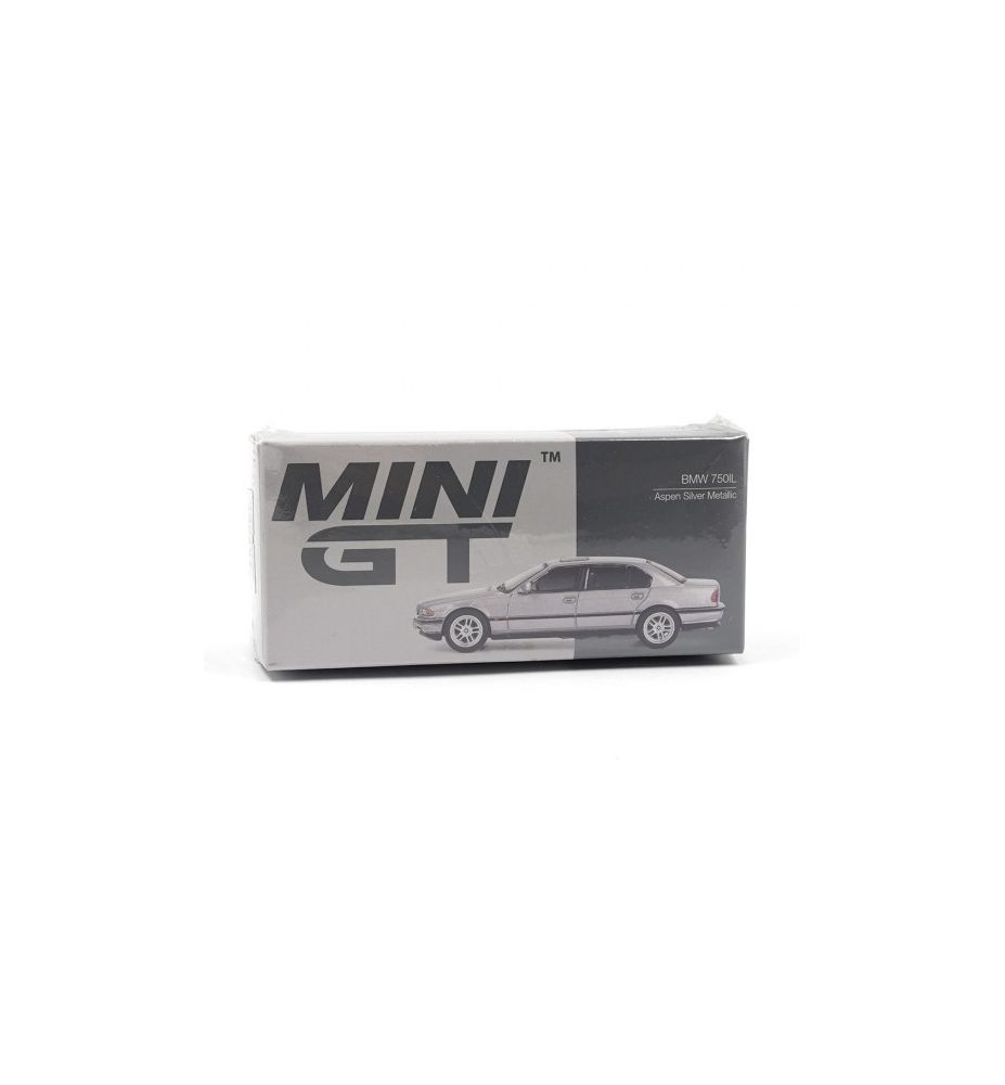 Mini GT BMW 750iL Aspen Silver Metallic 1:64