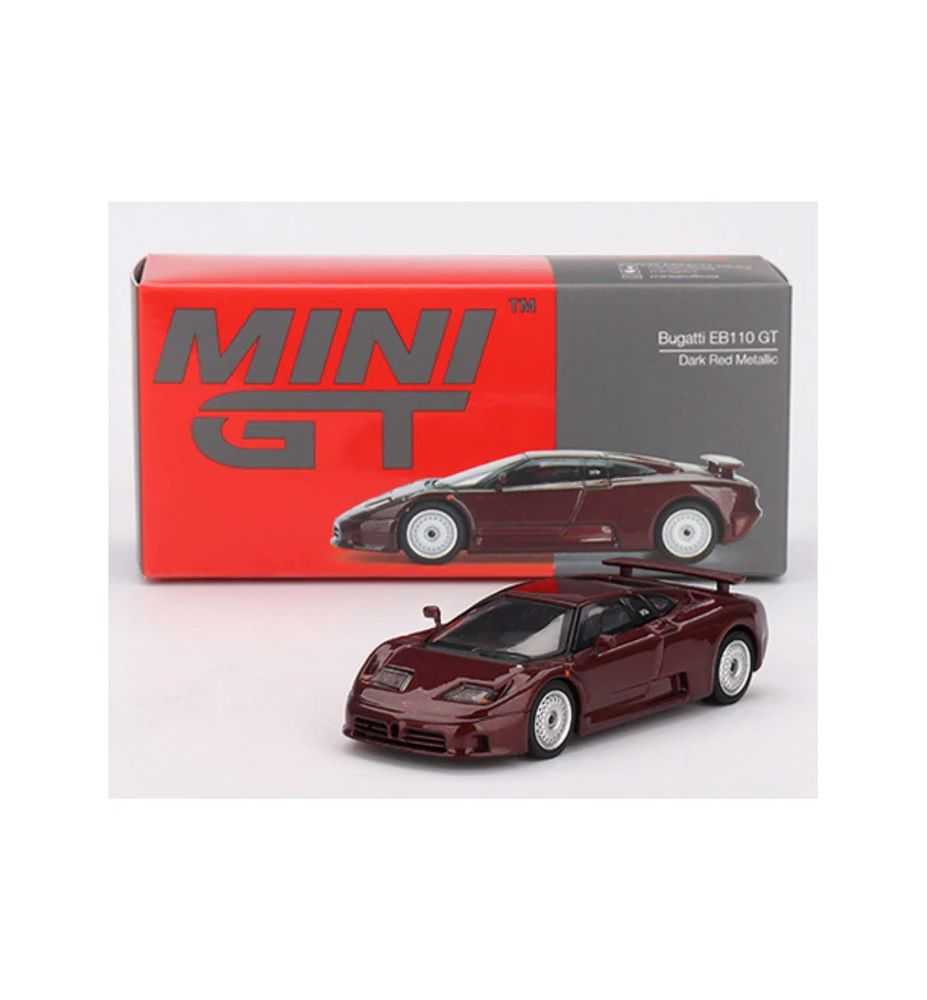 Mini GT 1995 Bugatti EB110 GT Dark Red Metallic 1:64