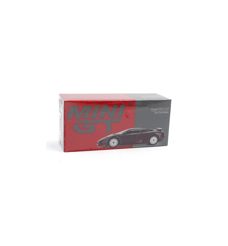 Mini GT 1995 Bugatti EB110 GT Dark Red Metallic 1:64
