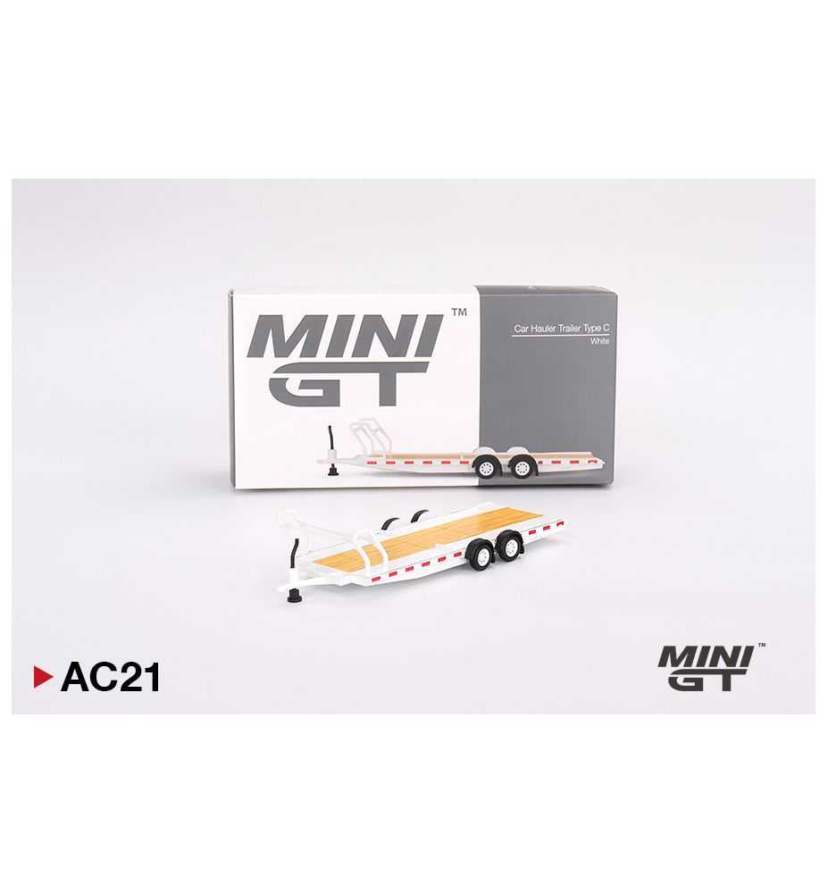 Mini GT Car Hauler Trailer Type C White 1:64