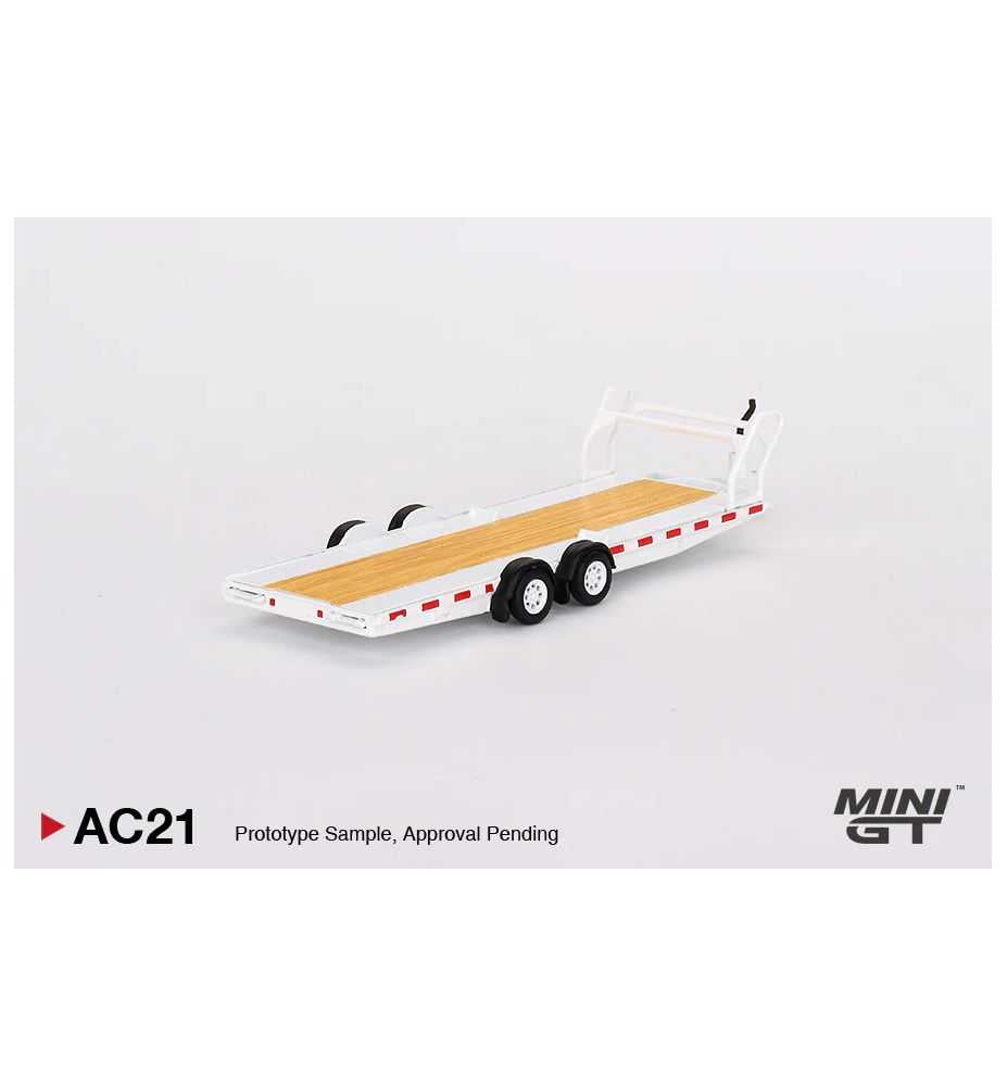 Mini GT Car Hauler Trailer Type C White 1:64