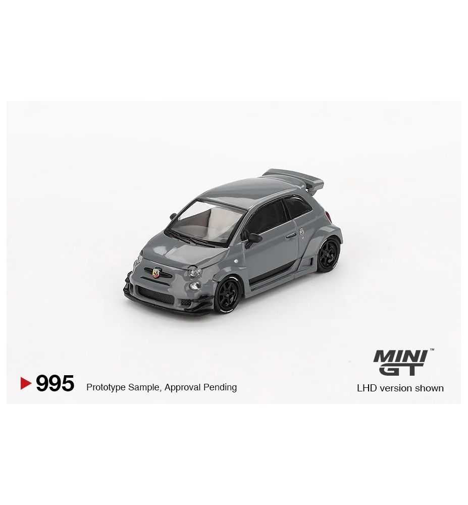 Mini GT Fiat Abarth 595 LB-Works x Abas Works Grey 1:64