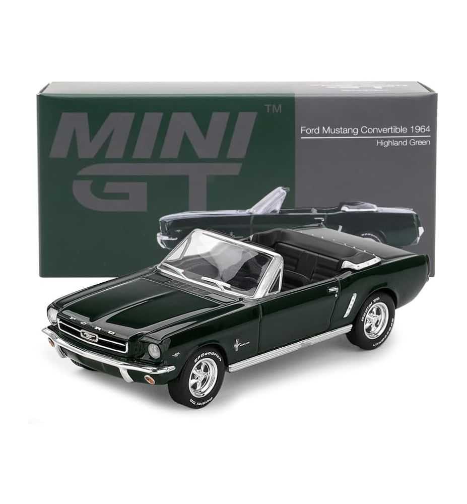 Mini GT 1964 Ford Mustang Convertible Highland Green 1:64
