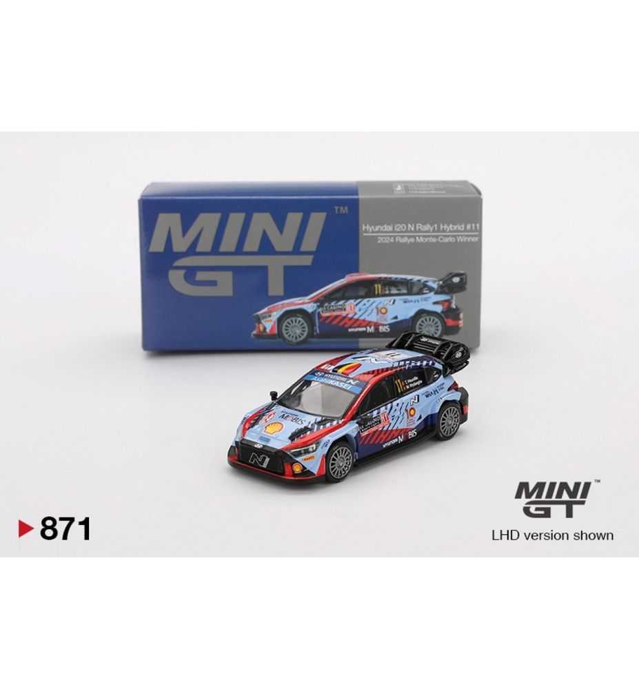 Mini GT Hyundai i20 N Rally1 3rd Place Monte-Carlo 2024 1:64