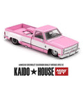 Mini GT Kaido House Chevrolet Silverado Dually Vintage Spec V2 Pink & White 1:64
