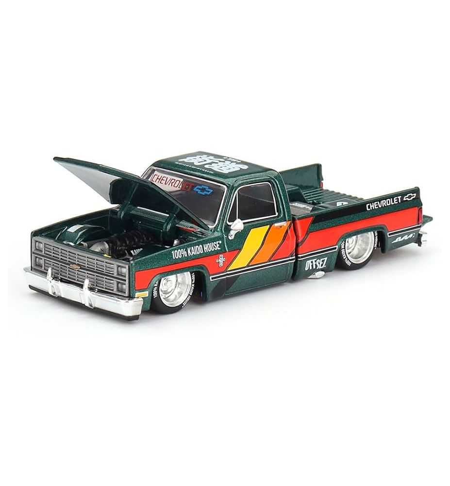 Mini GT Kaido House Chevrolet Silverado Kaido Works V3 Green 1:64