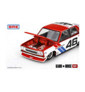 Mini GT Kaido House Datsun 510 Pro Street BRE510 V2 #46 Red/White/Blue 1:64