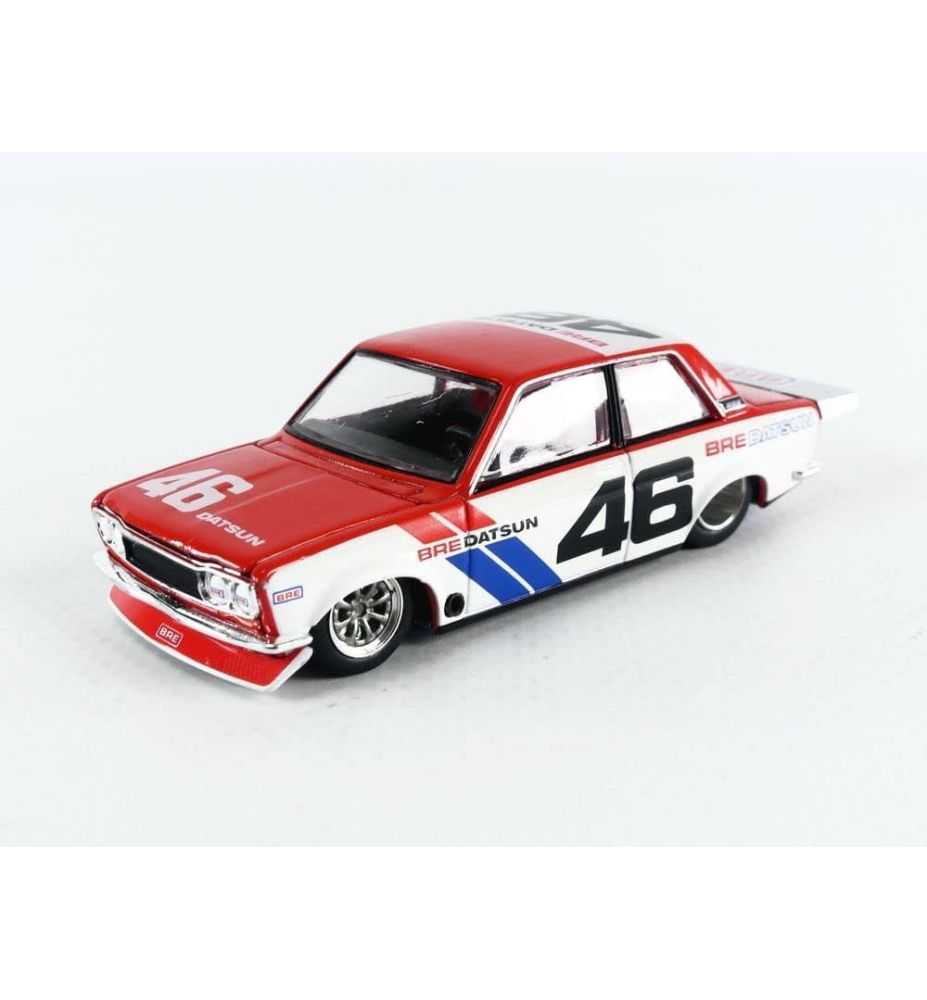 Mini GT Kaido House Datsun 510 Pro Street BRE510 V2 #46 Red/White/Blue 1:64