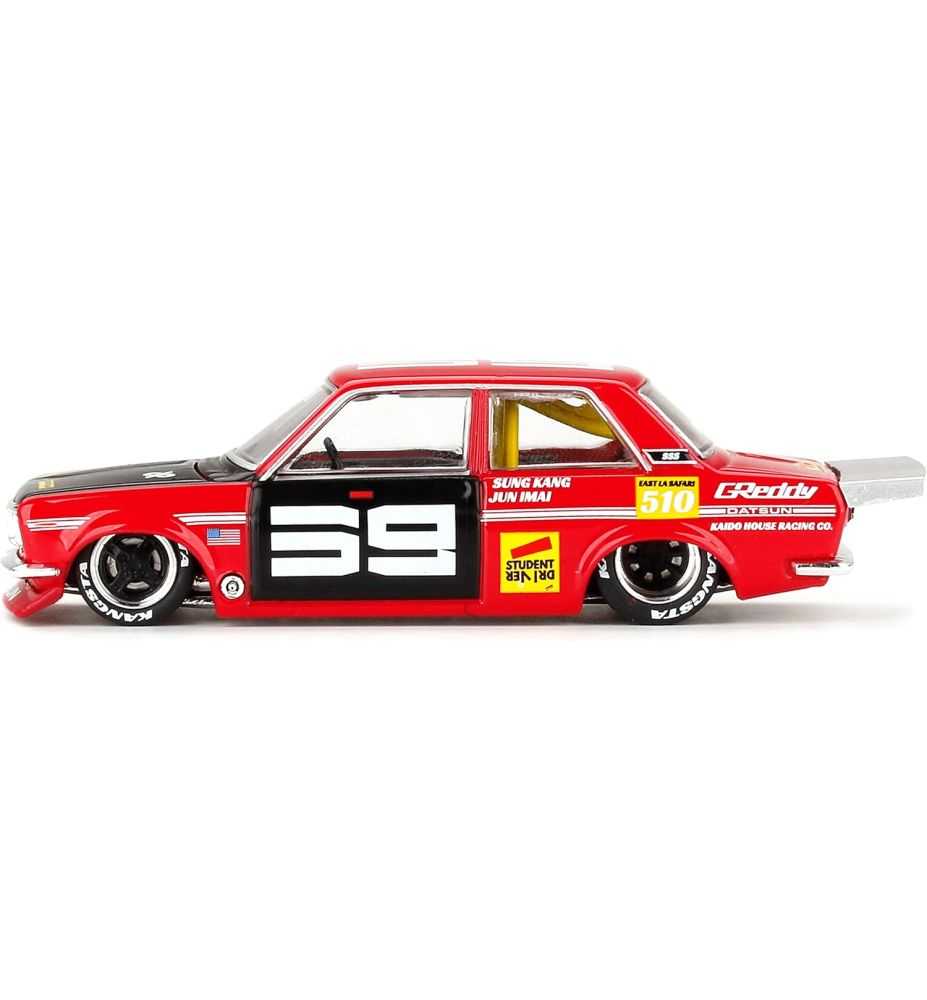 Mini GT Kaido House Datsun 510 Pro Street SK510 Red/Black 1:64
