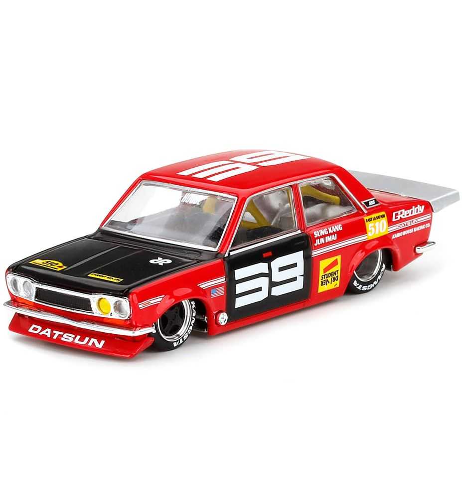 Mini GT Kaido House Datsun 510 Pro Street SK510 Red/Black 1:64
