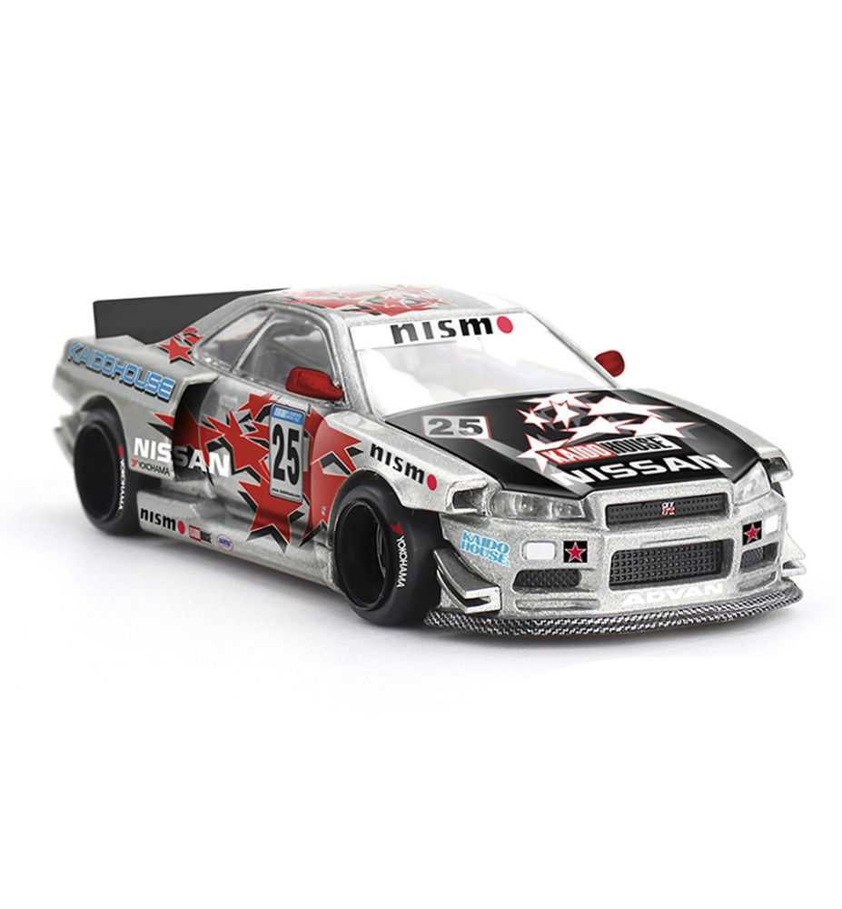 Mini GT Kaido House 1999 Nissan Skyline GT-R R34 Kaido Star Racing V1 Nismo 1:64