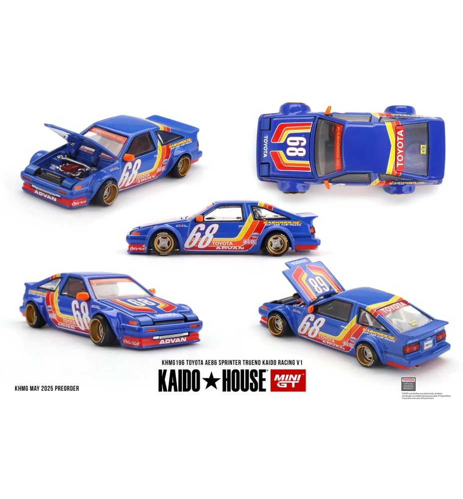 Mini GT Kaido House Toyota AE86 Sprinter Trueno Kaido Racing V1 1:64