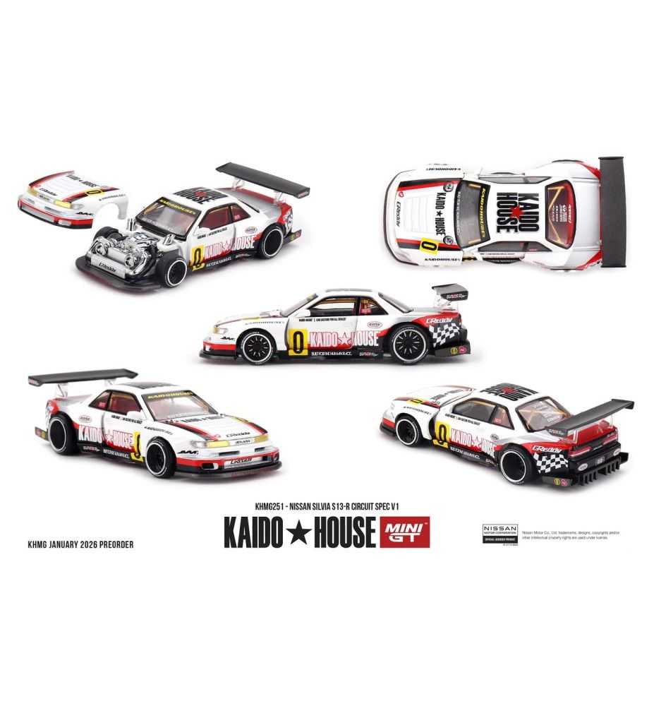 Mini GT Kaido House Nissan Silvia S13-R Circuit Spec V1 1:64