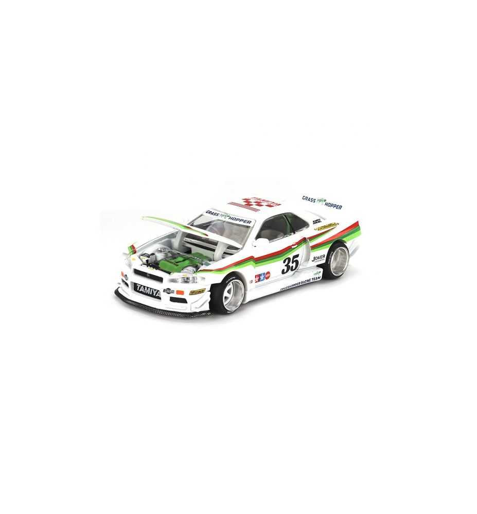 Mini GT Kaido House Nissan Skyline GT-R (R34) The Grasshopper 1:64