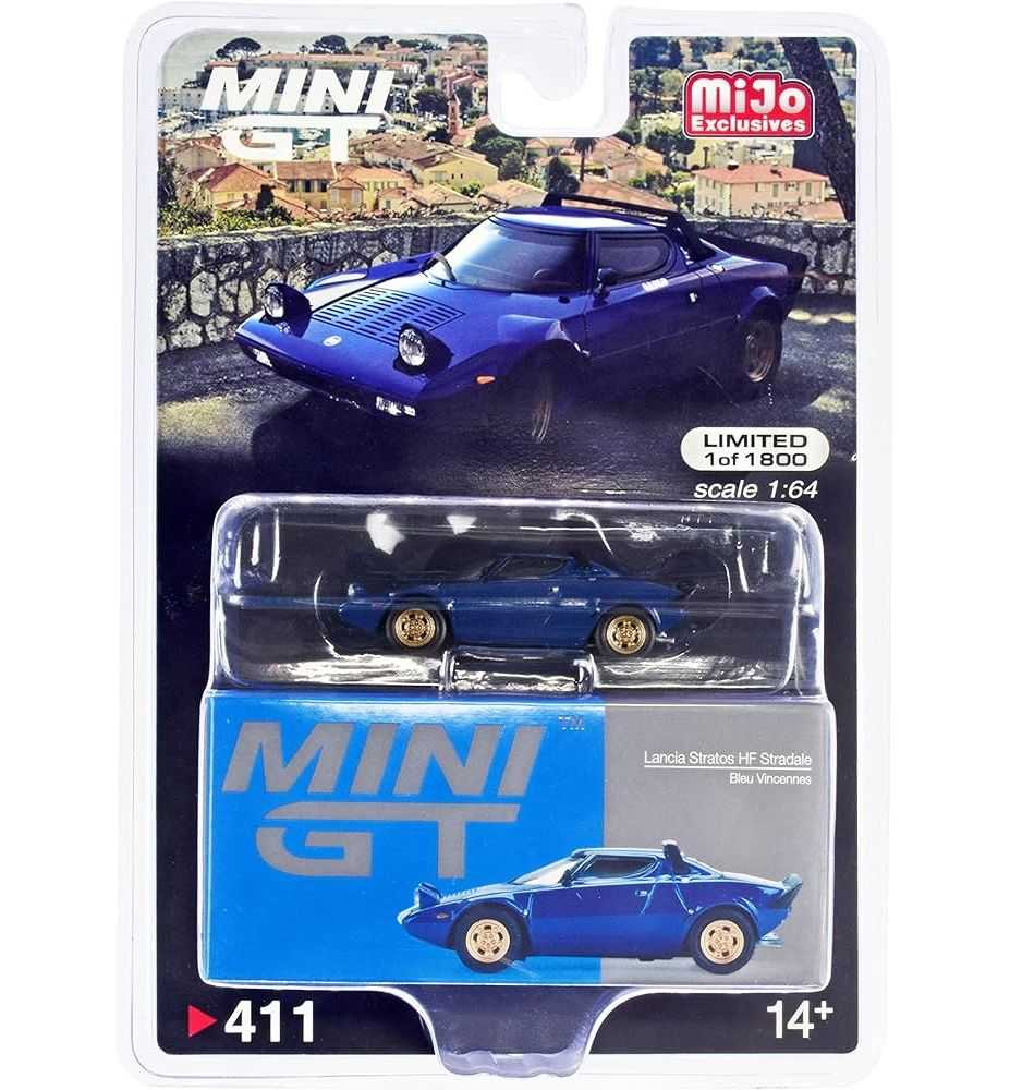 Mini GT Lancia Stratos HF Stradale Bleu Vincennes 1:64