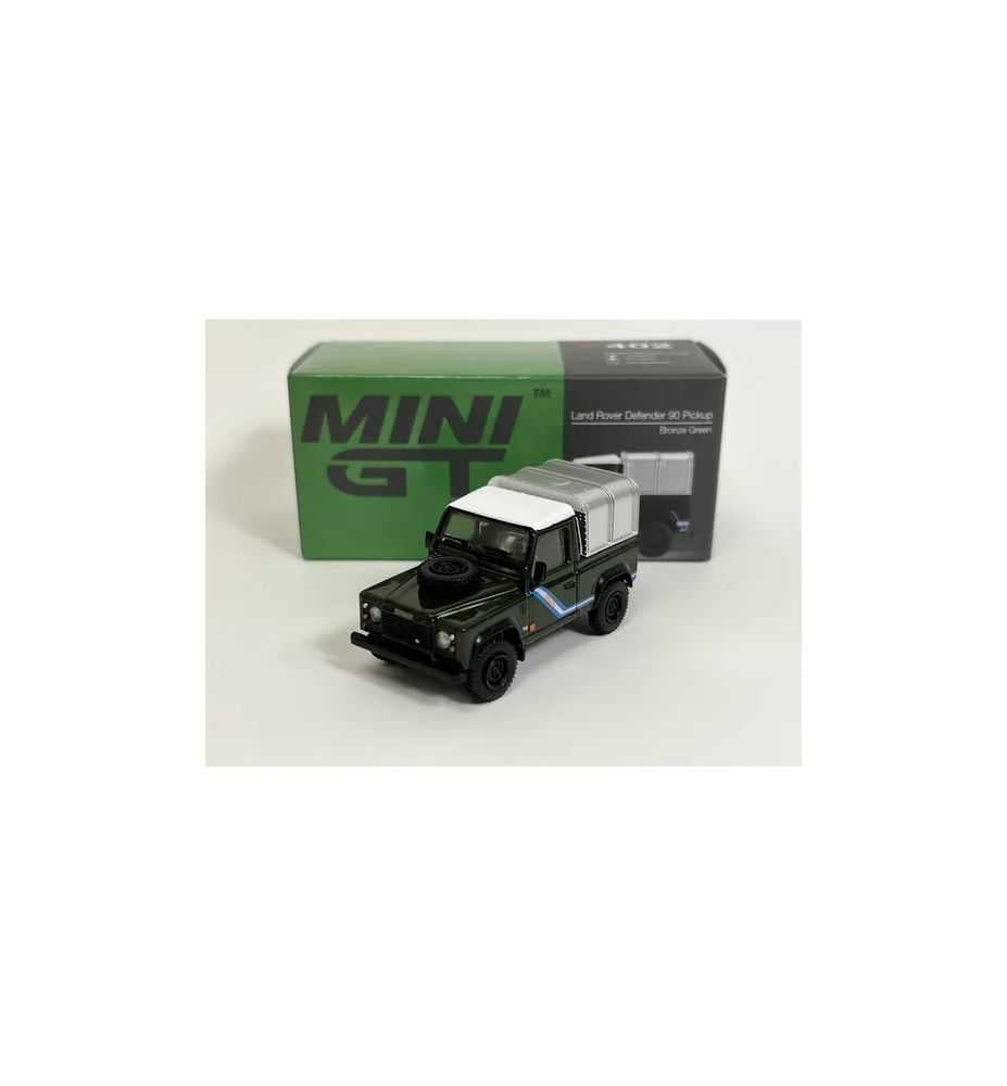 Mini GT Land Rover Defender 90 Pickup Bronze Green 1:64