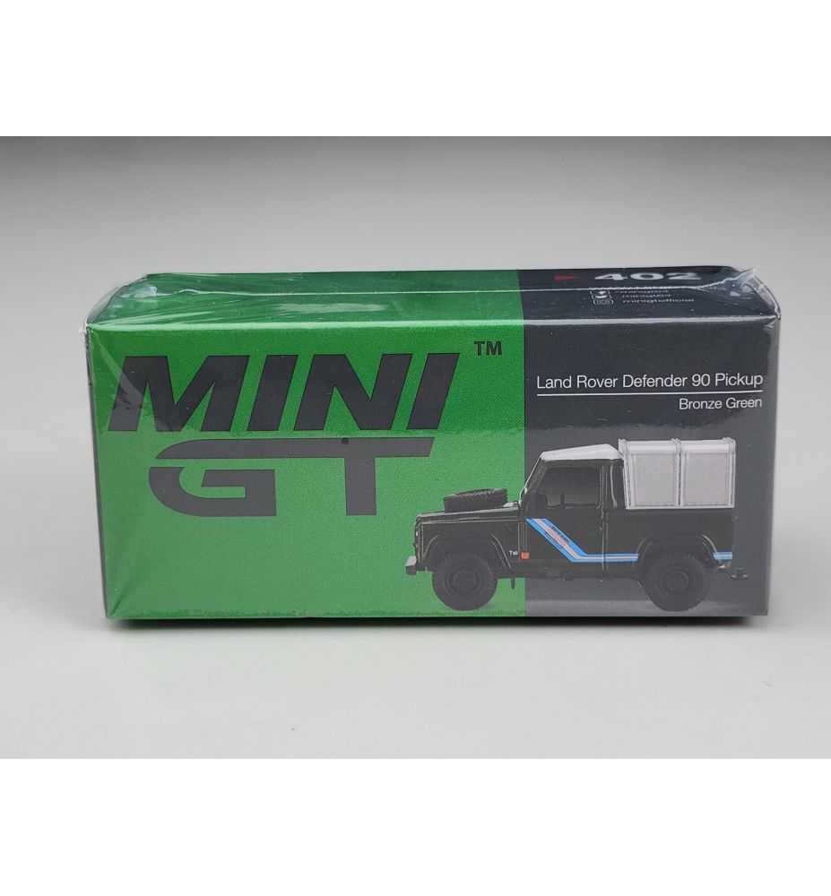 Mini GT Land Rover Defender 90 Pickup Bronze Green 1:64