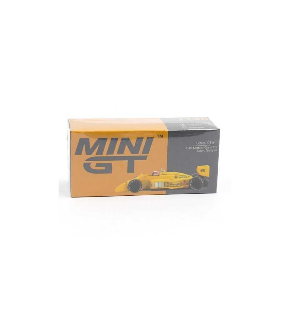 Mini GT Lotus 99T #11 1987 Monaco Grand Prix Satoru Nakajima 1:64