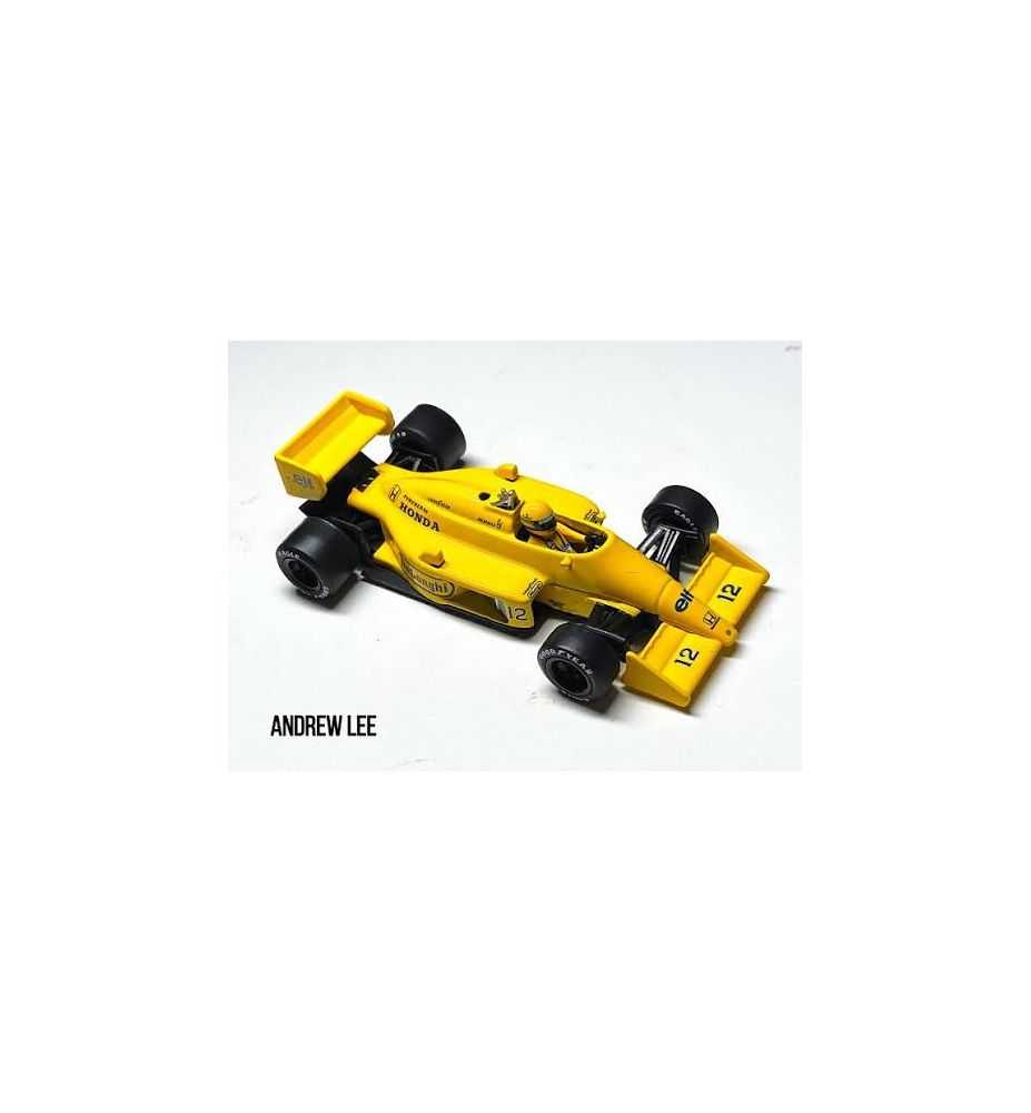 Mini GT Lotus 99T #12 1987 Monaco Grand Prix Winner Ayrton Senna 1:64