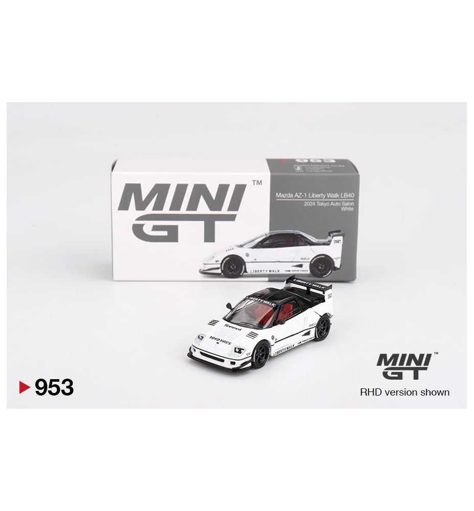 Mini GT Mazda AZ-1 Liberty Walk LB40 2024 Tokyo Auto Salon White 1:64