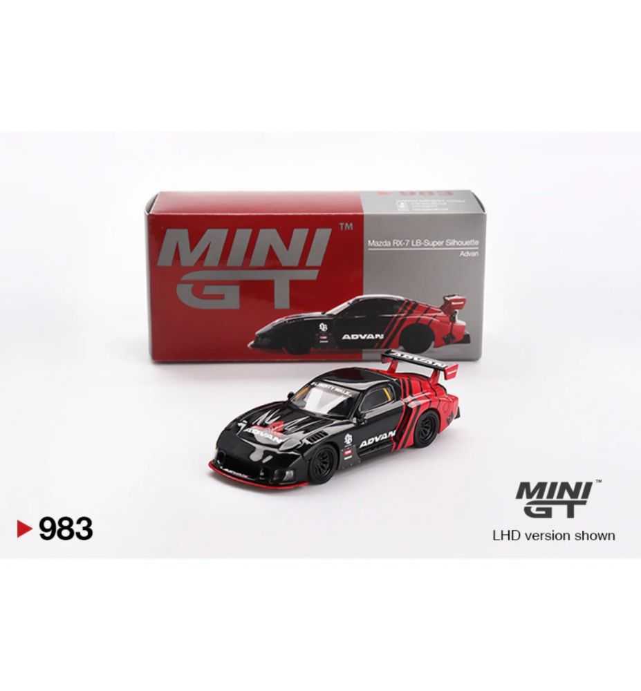 Mini GT Mazda RX-7 LB-Super Silhouette Advan Black/Red 1:64
