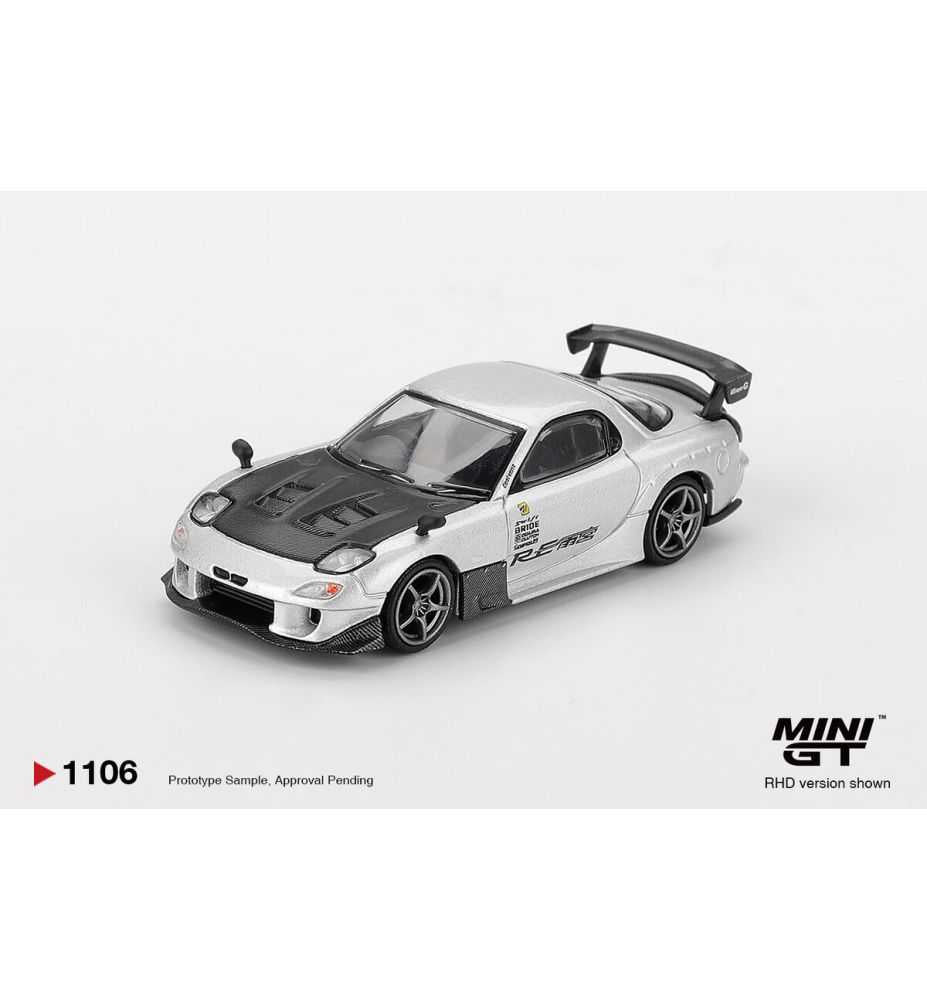 Mini GT Mazda RX-7 RE-Amemiya Silver Metallic 1:64