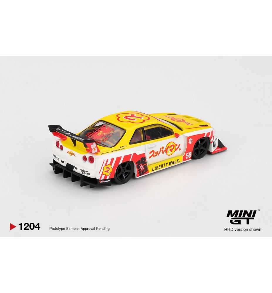 Mini GT Nissan LB-ER34 Super Silhouette Skyline Suppaiman Okinawa 1:64
