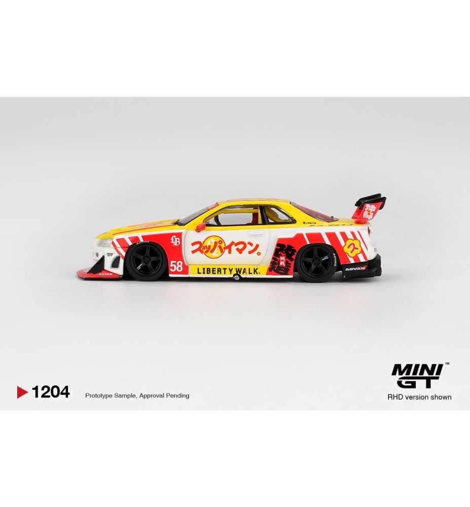 Mini GT Nissan LB-ER34 Super Silhouette Skyline Suppaiman Okinawa 1:64