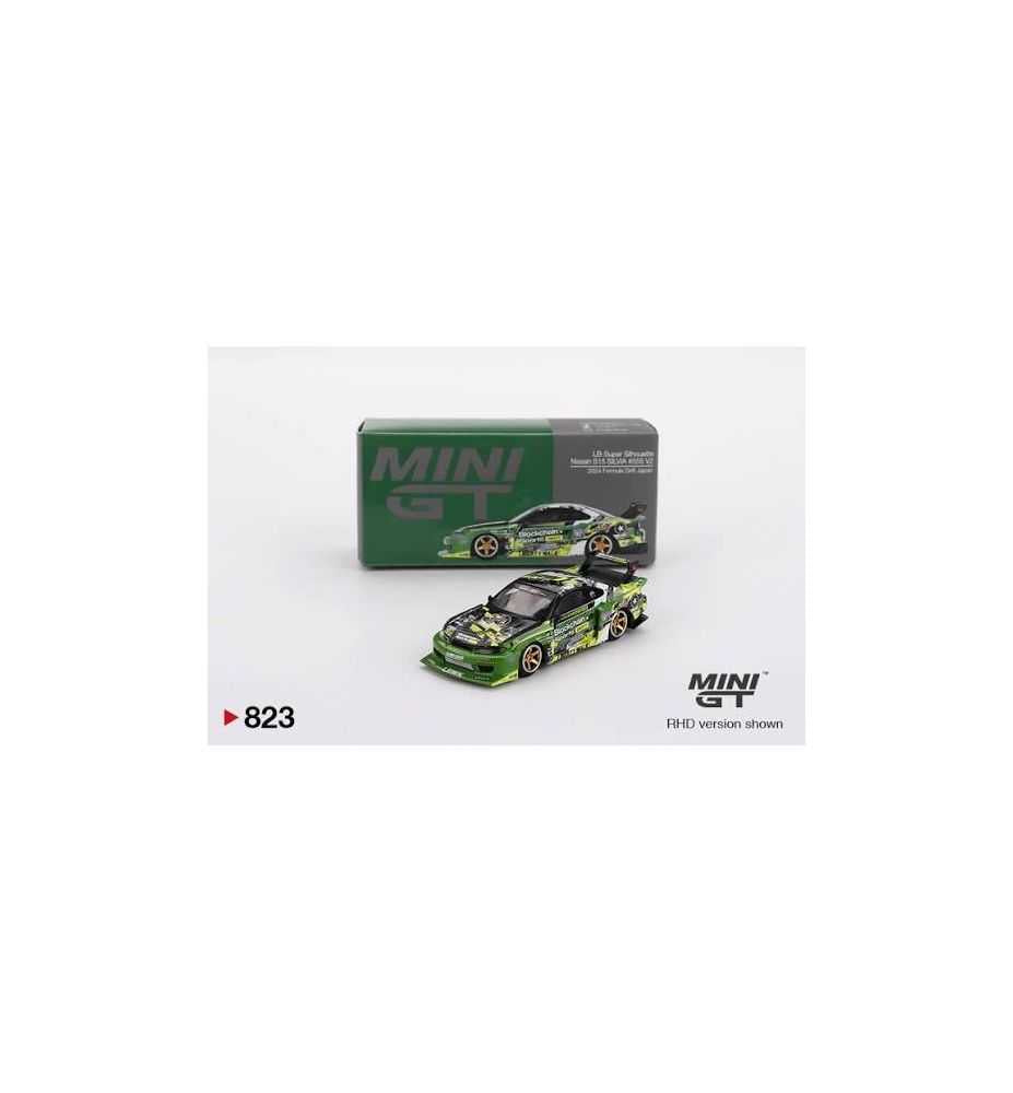 Mini GT Nissan Silvia S15 LB-Super Silhouette 555 V2 Formula Drift Japan 2024 1:64