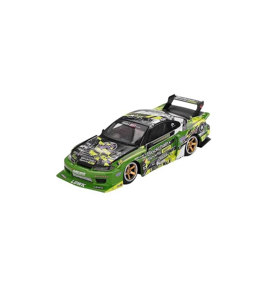 Mini GT Nissan Silvia S15 LB-Super Silhouette 555 V2 Formula Drift Japan 2024 1:64