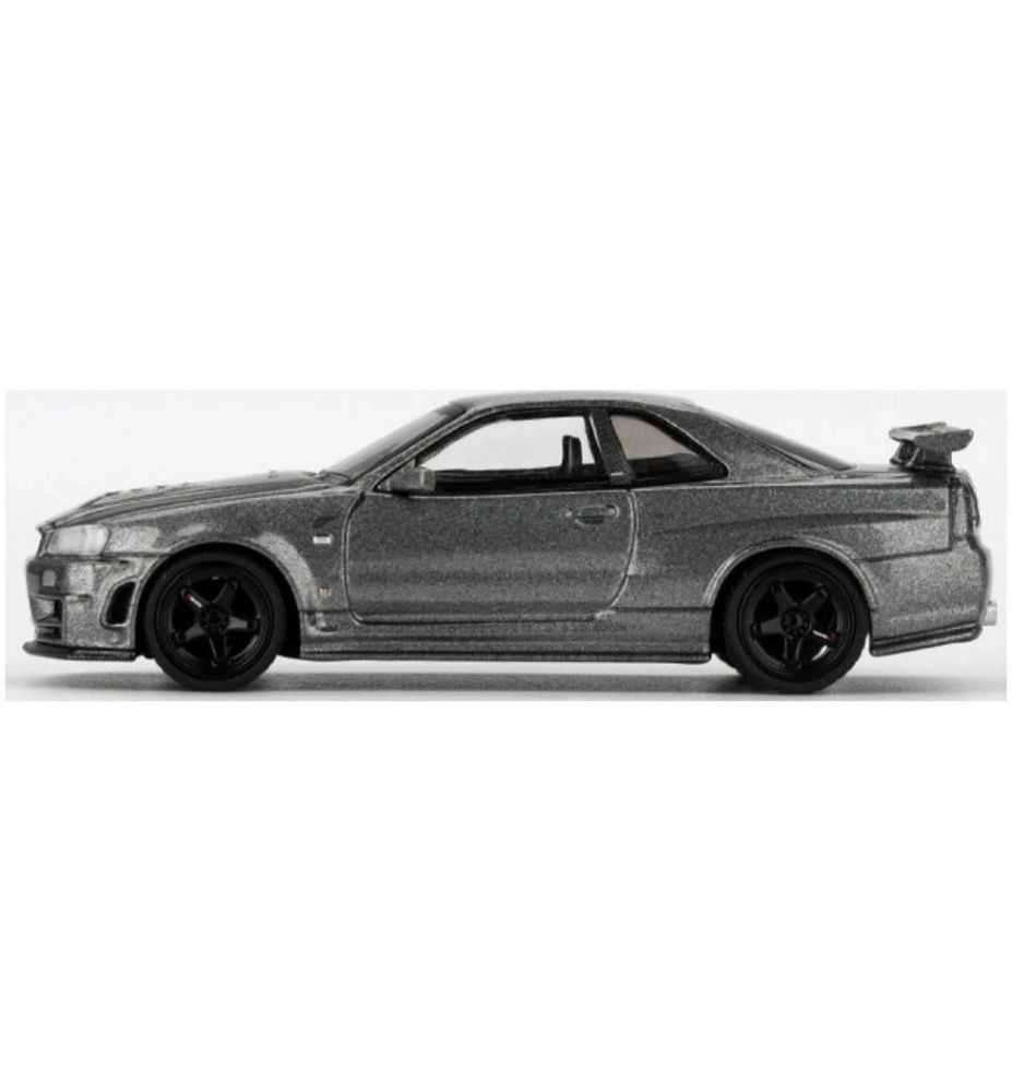 Mini GT Nissan Skyline GT-R Nismo BNR34 CRS Dark Metal Grey 1:64