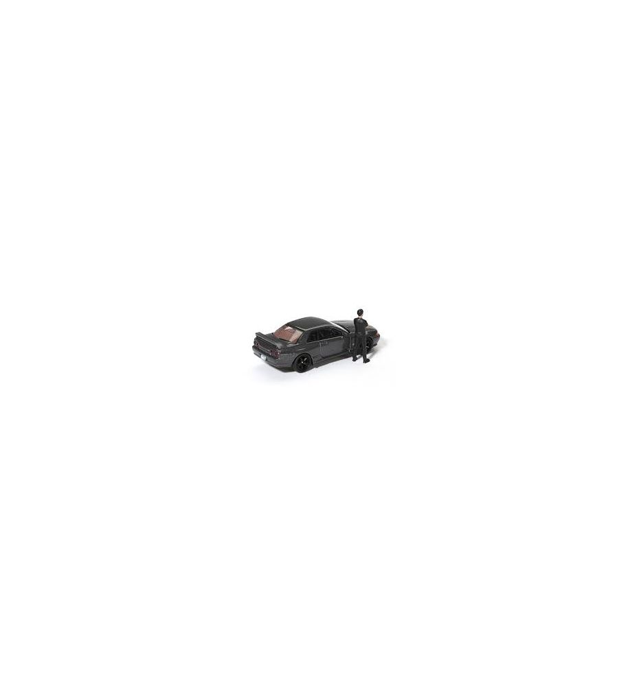 Mini GT Nissan Skyline GT-R (R32) Gunmetal with Matsuda Figure 1:64